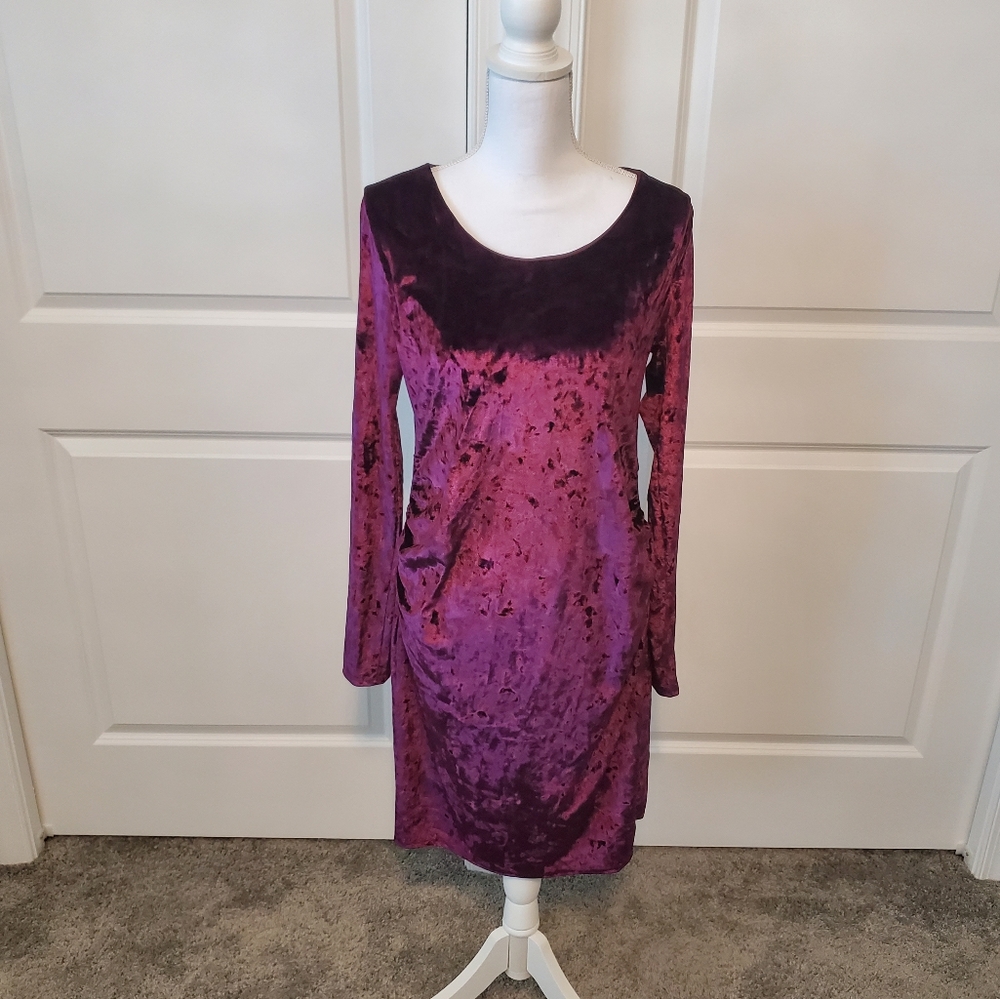 Velvet Maternity Dress
